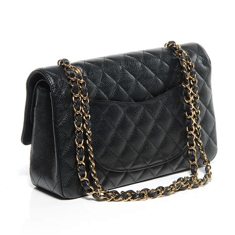 chanel caviar handbag|CHANEL Caviar Quilted Medium Double Flap Black.